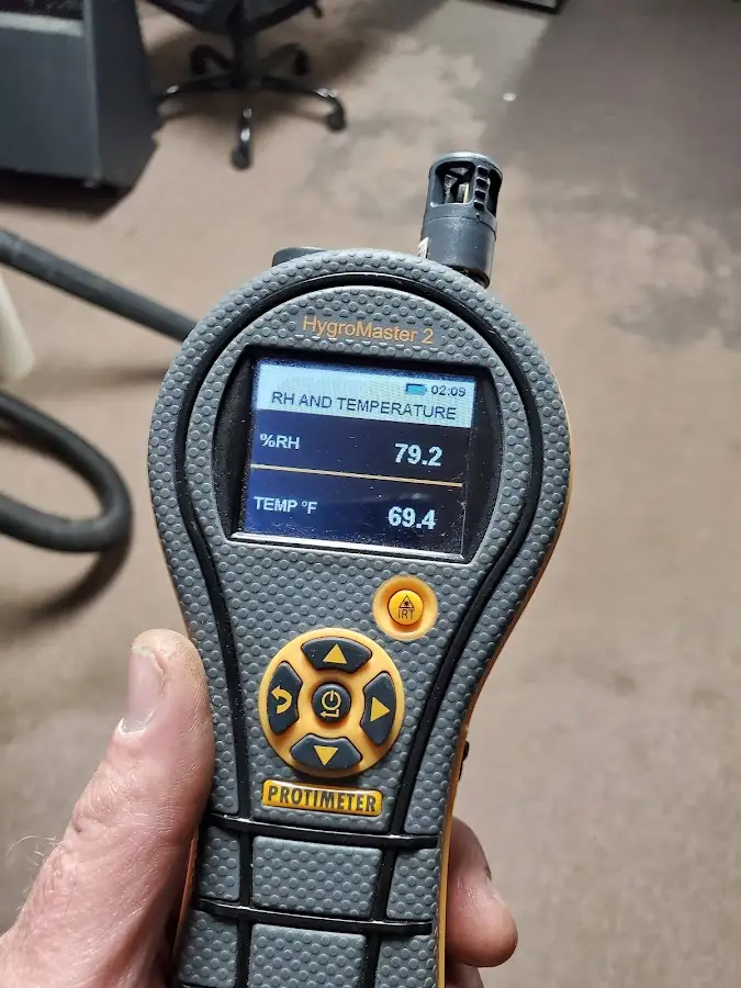 Moisture meter humidity assessment for Fire & Smoke Damage Restoration in South Laurel